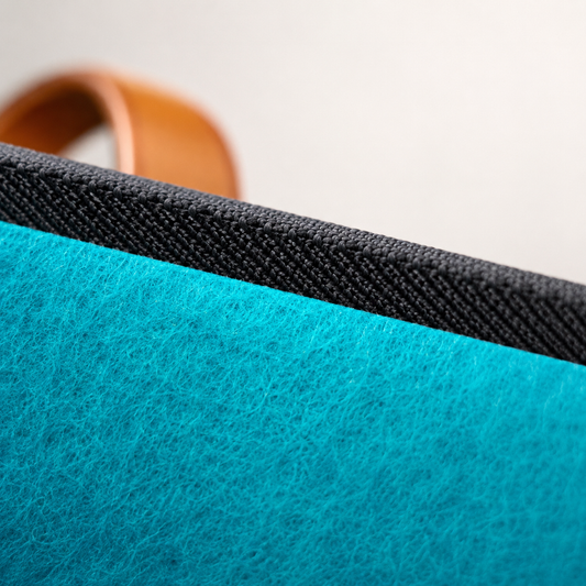 BOLSO GRANDE TRAMA FIELTRO 37 AQUA