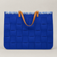 BOLSO GRANDE TRAMA FIELTRO 43 AZUL