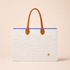 BOLSO MEDIANO TRAMA FIELTRO OFF WHITE