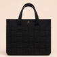 BOLSO MEDIANO TRAMA FIELTRO 08 NEGRO