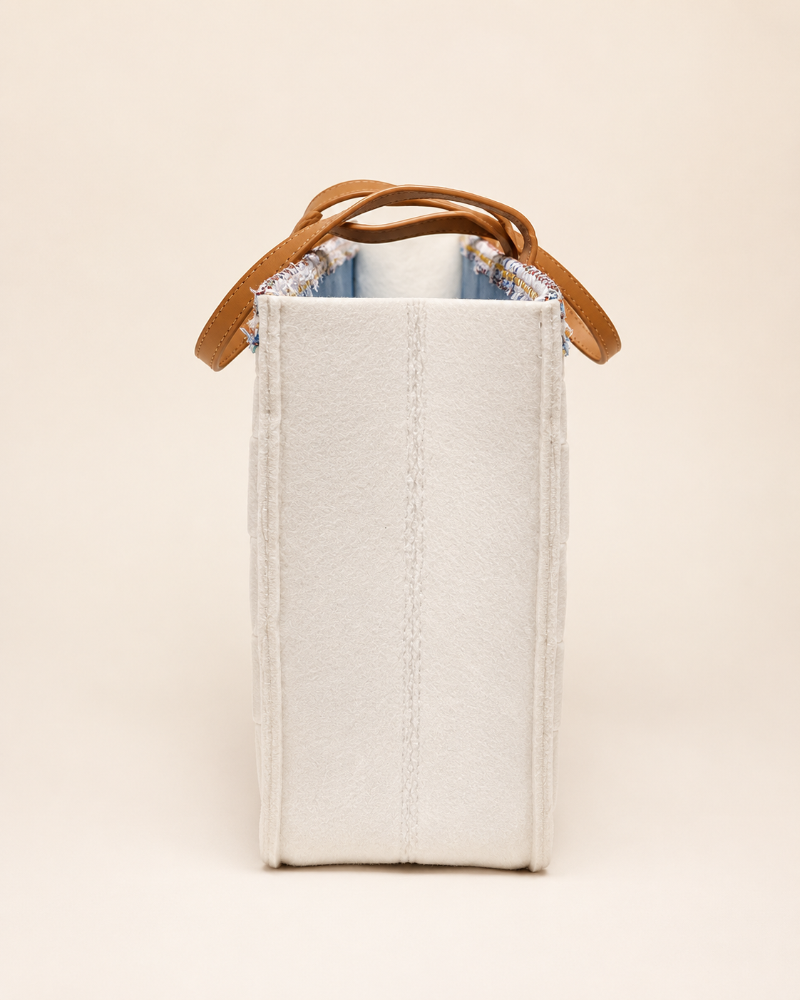 OFF-WHITE FELT - LUREX TWEED