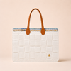 BOLSO MEDIANO TRAMA FIELTRO OFF WHITE