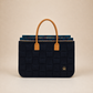 BOLSO PEQUEÑO TRAMA FIELTRO NEGRO