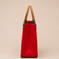 BOLSO PEQUEÑO TRAMA FIELTRO 17 CARMIN