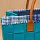 BOLSO PEQUEÑO TRAMA AQUA