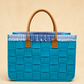 BOLSO PEQUEÑO TRAMA AQUA