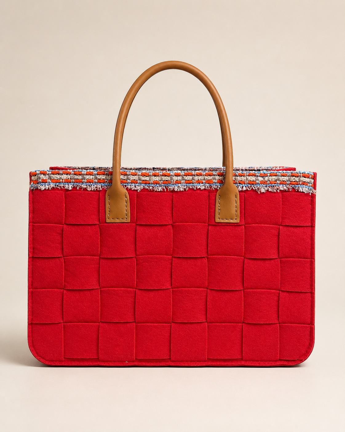 FELT CARMINE-TWEED CORAL