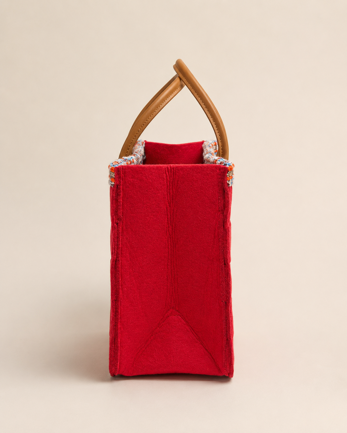 FELT CARMINE-TWEED CORAL