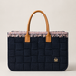 BLACK FELT-PINK TWEED