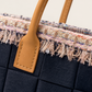 BLACK FELT-PINK TWEED
