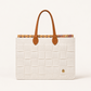 BOLSO MEDIANO TRAMA FIELTRO OFF WHITE